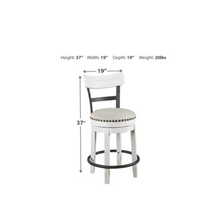 Load image into Gallery viewer, White Counter Stool 24"
