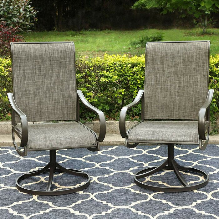 Swivel Patio Dining Chair (Set of 2)#1063HW