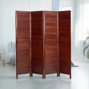 Sybil 71'' H Solid Wood Folding Room Divider 4 panels