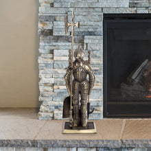 Load image into Gallery viewer, Syd 5 Piece Iron Fireplace Tool Set
