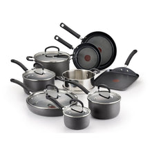 Load image into Gallery viewer, T-fal Ultimate Hard Anodized Aluminum Nonstick Cookware Set, 14 piece MRM3984
