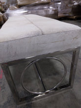 Load image into Gallery viewer, Silver Accent Bench 48-in x 18-in x 17-in
