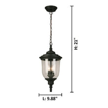 Load image into Gallery viewer, Dransfield 3 -Light Outdoor Pendant, #TB142
