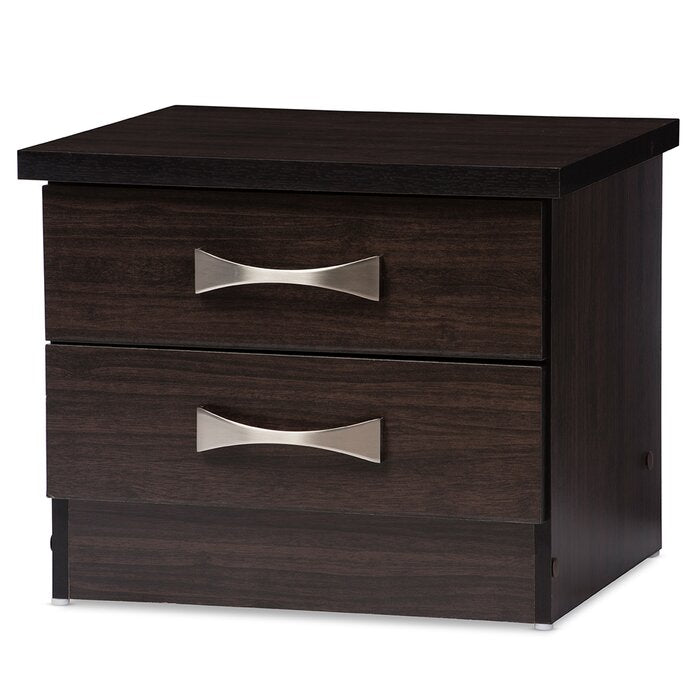 Hinkson 2 Drawer Nightstand, #TB47
