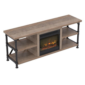 Millen TV Stand for TVs up to 60" with Fireplace Included, #TB84