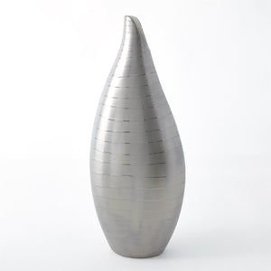 Global Views Platinum Stripe Vase, #TB97