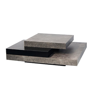 Slate Coffee Table, Color: Concrete/ Black, #6254