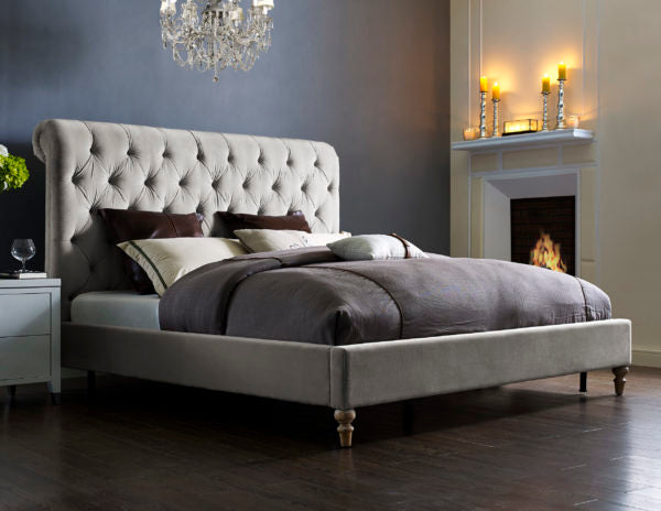 Putnam Tufted Headboard ONLY King  Gray AS IS 3576RR