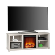 Load image into Gallery viewer, Ivory Pine Gaither TV Stand for TVs up to 60&quot; with Fireplace Included, #6389
