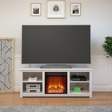 Load image into Gallery viewer, Ivory Pine Gaither TV Stand for TVs up to 60&quot; with Fireplace Included, #6389
