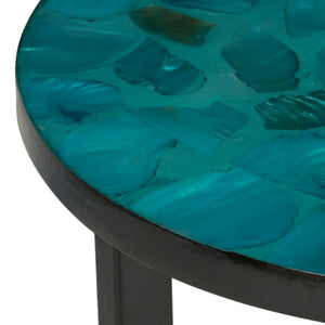 Zaira Turquoise End Table - #184CE