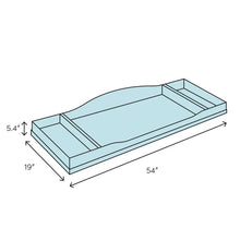 Load image into Gallery viewer, Dusk Gray Tadcaster Changing Table Topper 1211AH
