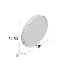 Load image into Gallery viewer, 18&quot; H x 18&quot; W Gray Talarico Body Floor Full Length Mirror 4588RR
