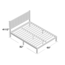 Load image into Gallery viewer, Queen Dark Brown Talia Platform Bed (SB217)
