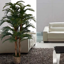 Load image into Gallery viewer, Tall High End Realistic Silk Floor Palm Tree in Planter
