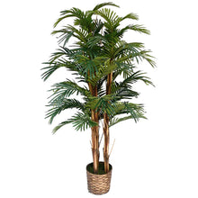 Load image into Gallery viewer, Tall High End Realistic Silk Floor Palm Tree in Planter

