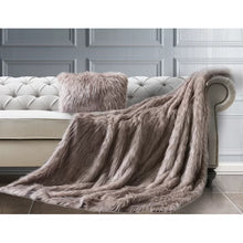 Load image into Gallery viewer, Tani Feather Faux Fur Lumbar Pillow Cover
