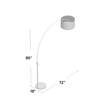 Load image into Gallery viewer, Tanya 86" Arched Floor Lamp
