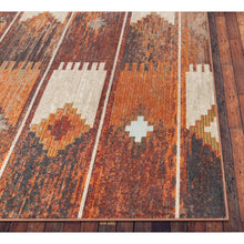 Load image into Gallery viewer, Taos Southwestern Burnt Orange Area Rug 6020RR
