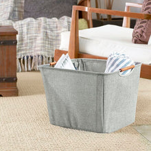 Load image into Gallery viewer, Tapered Storage Fabric Bins 3pk Medium Gray(2180RR)
