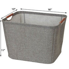 Load image into Gallery viewer, Tapered Storage Fabric Bins 3pk Medium Gray(2180RR)
