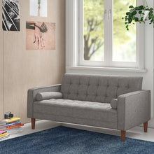 Load image into Gallery viewer, Tappahannock 58&#39;&#39; Linen Square Arm Loveseat 6979RR
