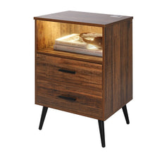 Load image into Gallery viewer, Targo Manufactured Wood Nightstand
