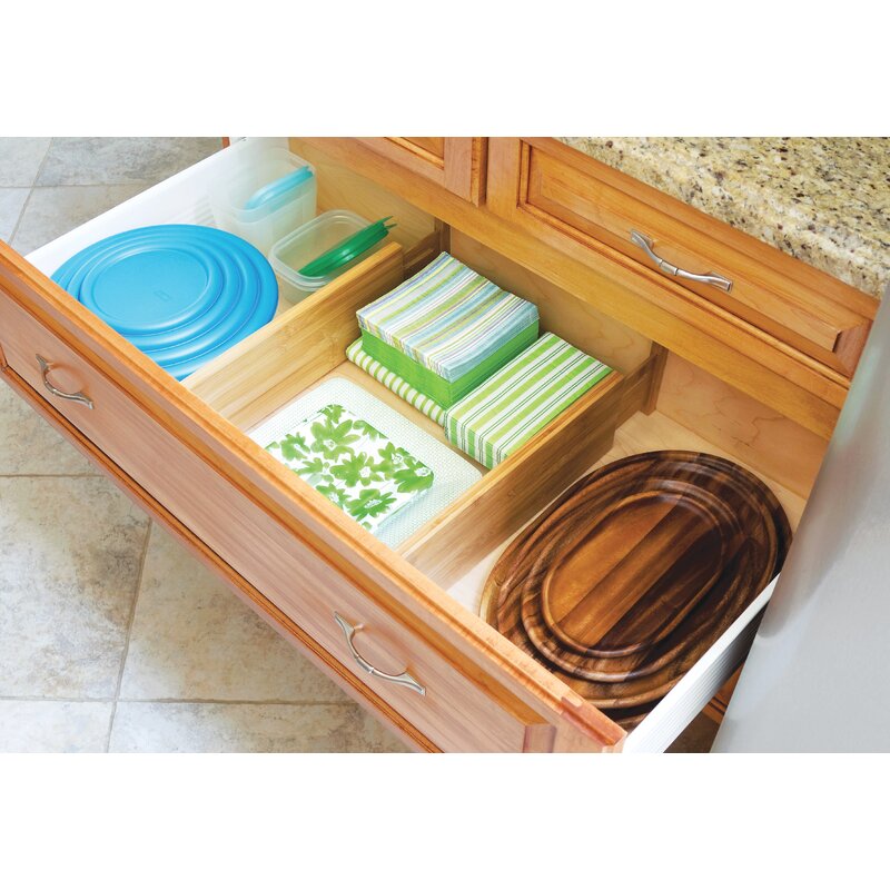 Brown Tarin 2 Piece Drawer Organizer Set (Set of 2) GL1073