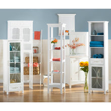 Load image into Gallery viewer, White Taryn Surface Mount Framed 1 Door Medicine Cabinet with 1 Adjustable Shelves MRM3989
