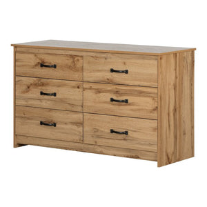 Nordik Oak Tassio 6 Drawer Double Dresser #AD99