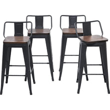 Load image into Gallery viewer, 24&quot; Tauber Set of 4 Swivel Counter &amp; Bar Stool (Set of 4)

