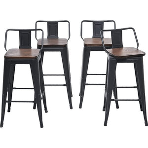 24" Tauber Set of 4 Swivel Counter & Bar Stool (Set of 4)