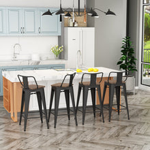 Load image into Gallery viewer, 24&quot; Tauber Set of 4 Swivel Counter &amp; Bar Stool (Set of 4)
