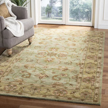 Load image into Gallery viewer, Taylor Handmade Tufted Wool Green/Gold Rug, Rectangle 2&#39; x 3&#39;
