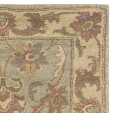 Load image into Gallery viewer, Taylor Handmade Tufted Wool Green/Gold Rug, Rectangle 2&#39; x 3&#39;
