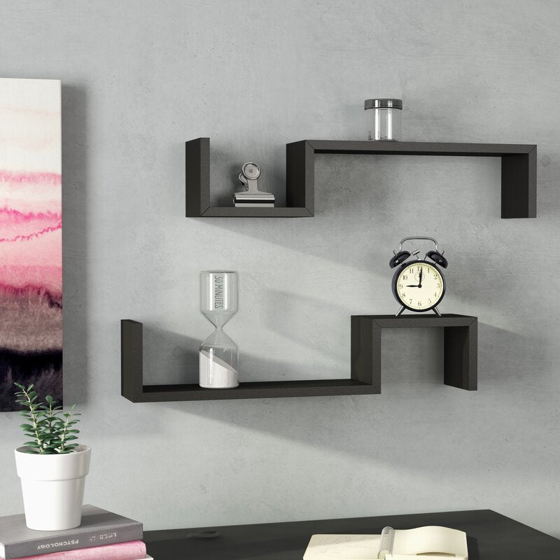 Taylorsville 2 Piece Floating Shelf Set (Set of 2)