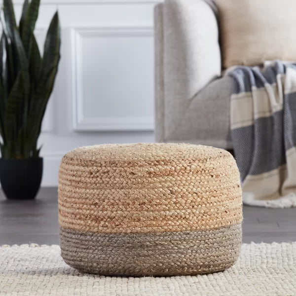 Teele 18'' Wide Round Pouf Ottoman