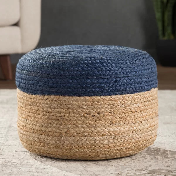 Teele 18'' Wide Round Pouf Ottoman