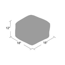 Load image into Gallery viewer, Teele 18&#39;&#39; Wide Square Pouf Ottoman
