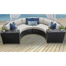 Load image into Gallery viewer, Tegan 4 Piece Rattan Sectional Seating Group with Beige Cushions (SB1122)
