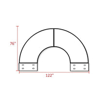Load image into Gallery viewer, Tegan 4 Piece Rattan Sectional Seating Group with Beige Cushions (SB1122)
