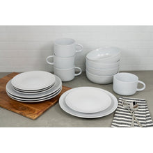 Load image into Gallery viewer, White Ten Strawberry Street Wazee Matte Stoneware Dinnerware - Set of 16
