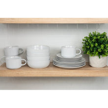 Load image into Gallery viewer, White Ten Strawberry Street Wazee Matte Stoneware Dinnerware - Set of 16
