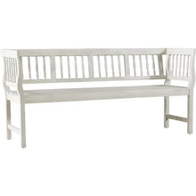 Load image into Gallery viewer, Antique White Tenby Wood Bench
