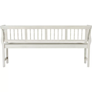 Antique White Tenby Wood Bench