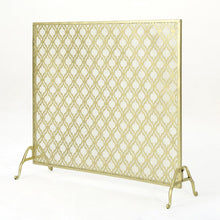 Load image into Gallery viewer, Tennison Single Panel Iron Fireplace Screen MRM1919
