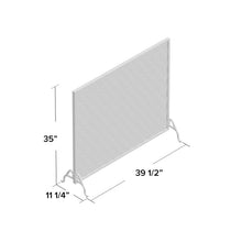 Load image into Gallery viewer, Tennison Single Panel Iron Fireplace Screen MRM1919
