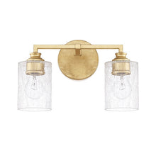 Load image into Gallery viewer, Capital Gold Tera 2-Light Vanity Light - 278CE
