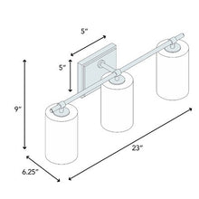 Load image into Gallery viewer, Tera 3-Light Vanity Light - 449CE
