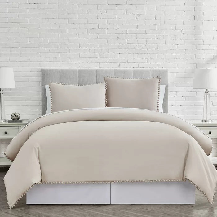 Terefinko Microfiber Duvet Cover Set, Full/Queen, (Set of 3)